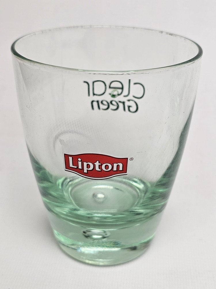 # Lipton ice tea green glas model 3, Huis en Inrichting, Glas of Glazen, Gebruikt, Ophalen of Verzenden, Glas