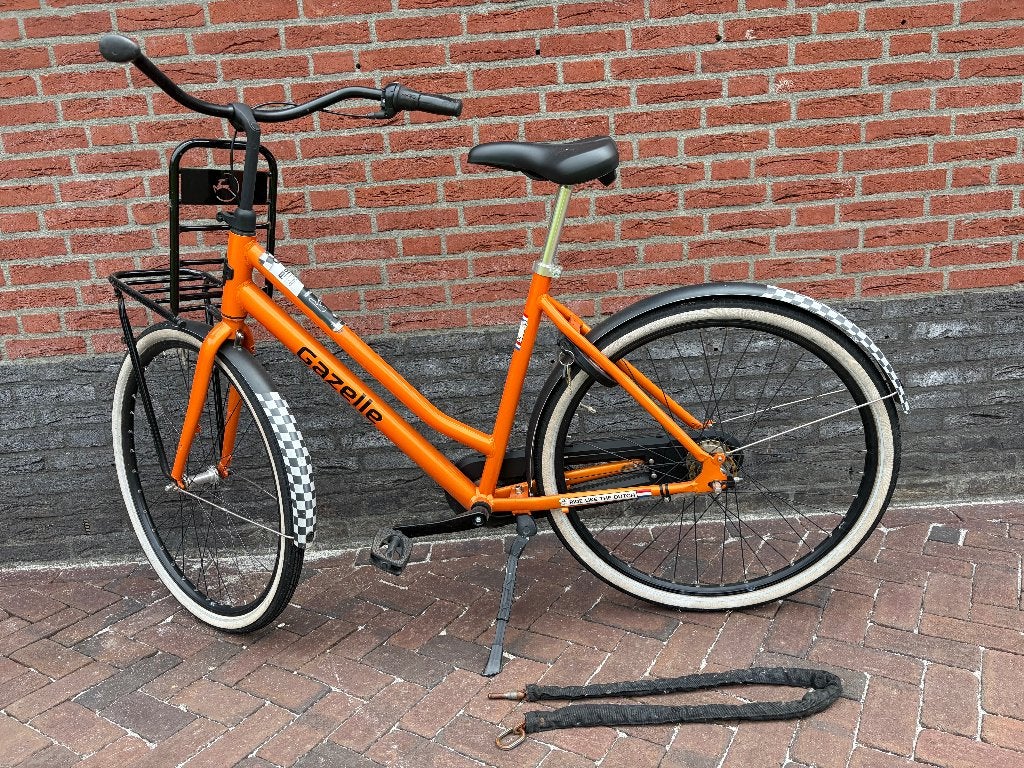Gazelle Zandvoort fiets met 7 versnellingen en AXA slot, Ophalen, Terugtraprem, Gebruikt, Cruiser