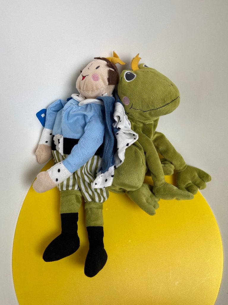 K2509 ikea omdraaiknuffel kikker prins, Kinderen en Baby's, Speelgoed | Knuffels en Pluche, Ophalen of Verzenden, Zo goed als nieuw