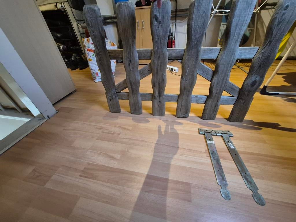 Houten Looppoortje met Beslag H60 x L90, Tuin en Terras, Met poort, Gebruikt, Ophalen of Verzenden, Tuinhek