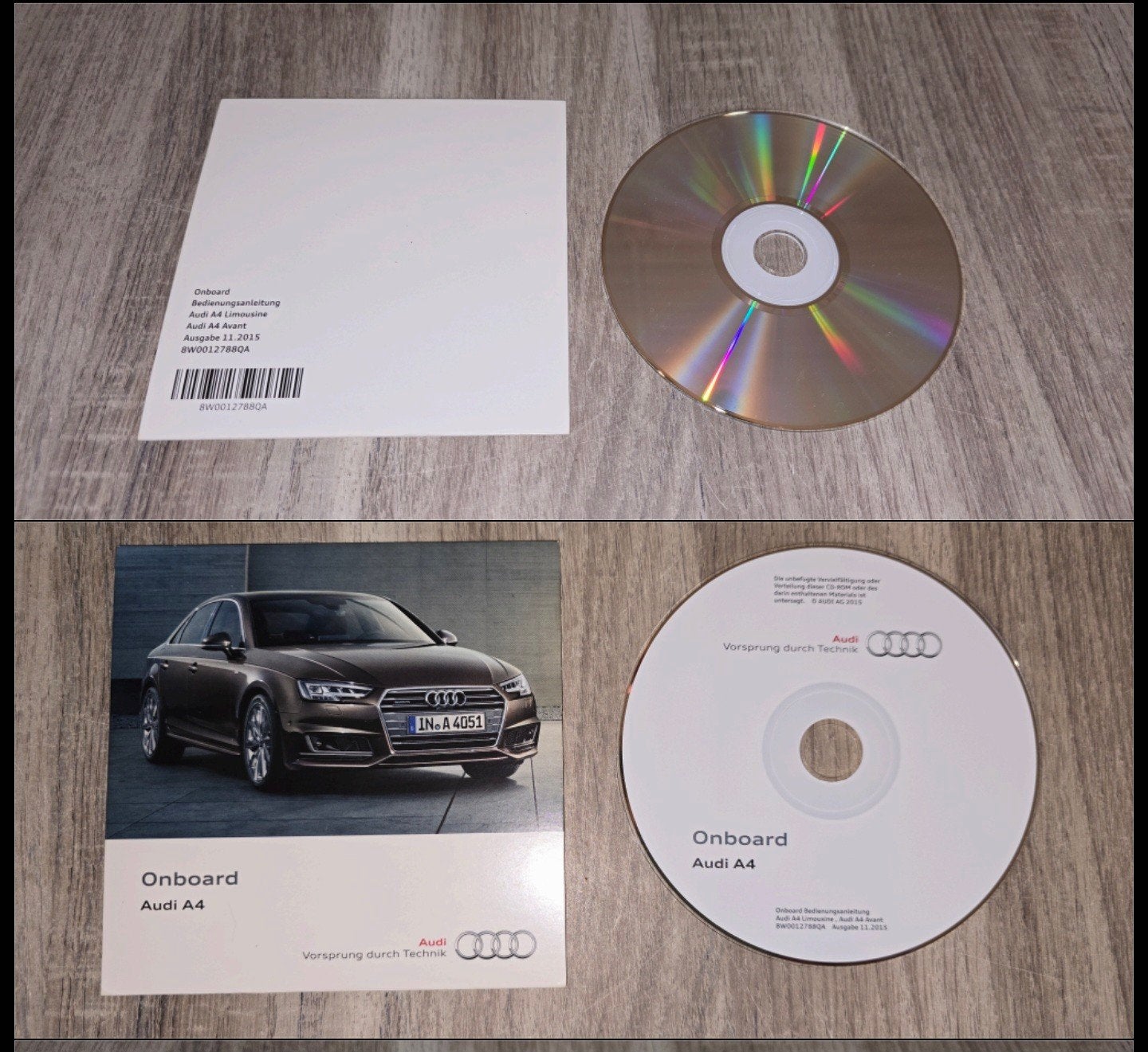 Audi A4 Onboard CD-ROM en instructieboekje (uitgave 11/2015, Auto diversen, Ophalen of Verzenden