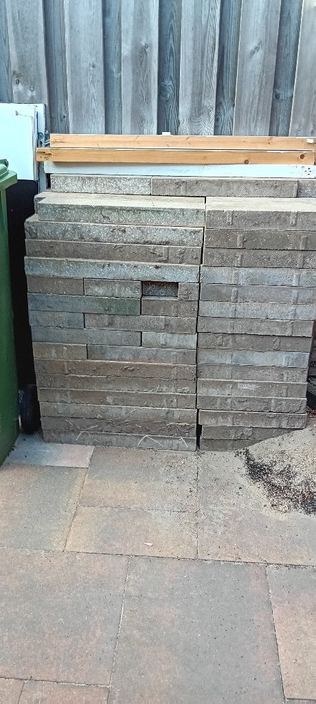 Tuin tegels, Tuin en Terras, Ophalen, Gebruikt, 5 tot 10 m², Beton
