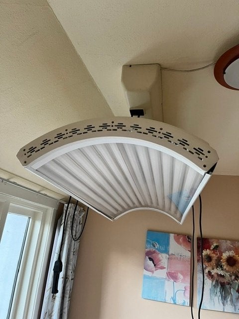 Zonnehemel te koop, Ophalen of Verzenden, Gebruikt, Zonnebank enkelzijdig, 10 tot 15 lampen
