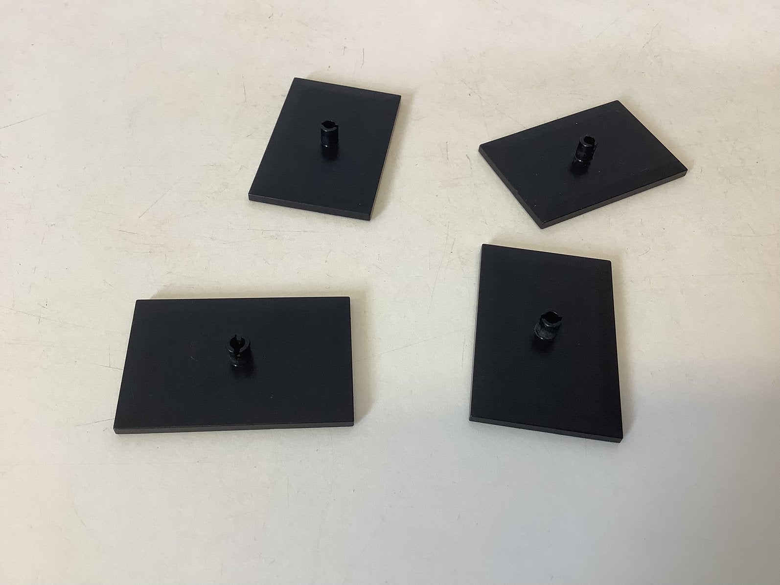 Lego trein draaistel plaat 6x4 met 5 mm pin zwart (3), Ophalen of Verzenden, Gebruikt, Losse stenen, Lego
