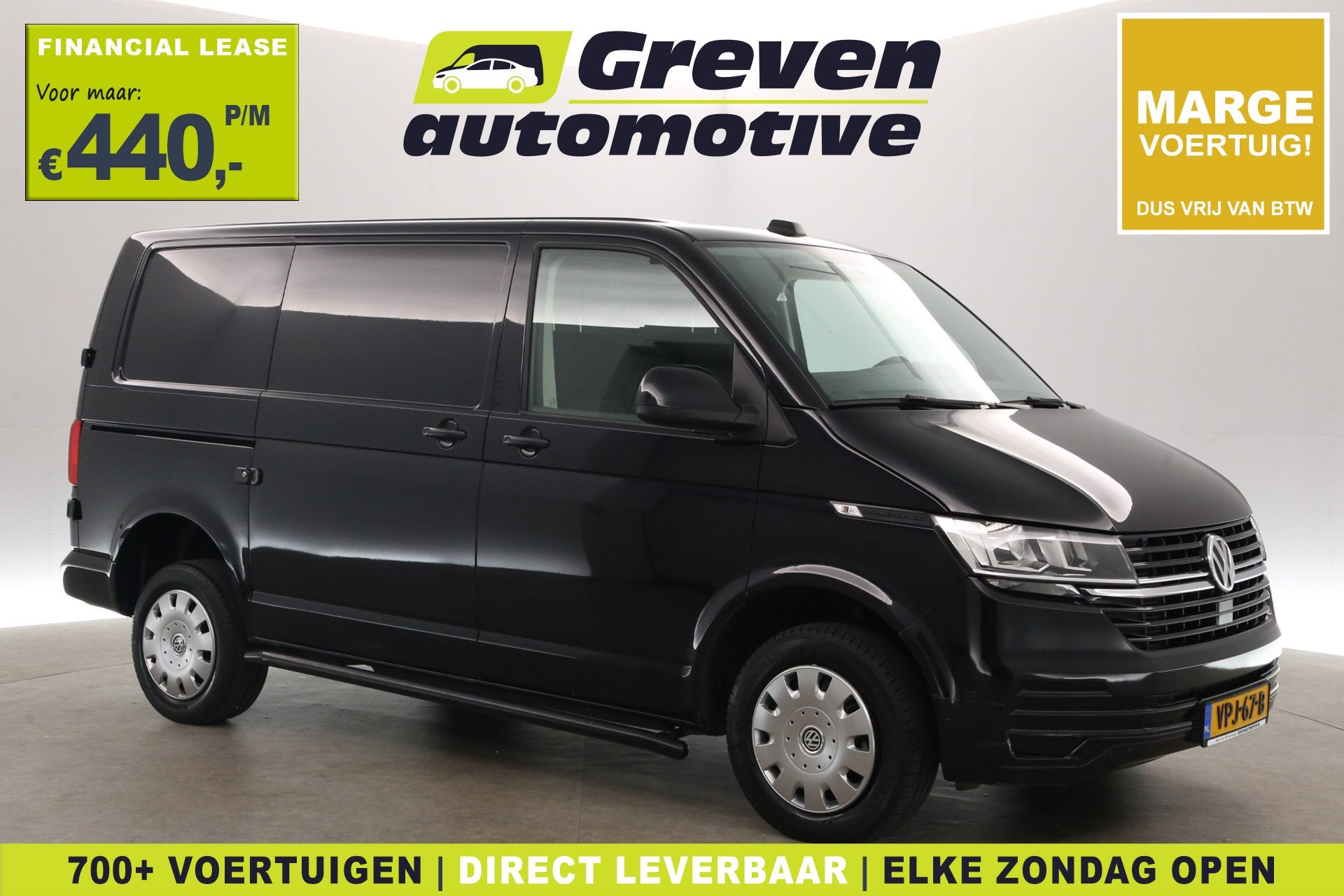 Volkswagen Transporter 2.0 TDI L1H1 140PK | Marge | Airco |, Stof, Gebruikt, Euro 6, 4 cilinders