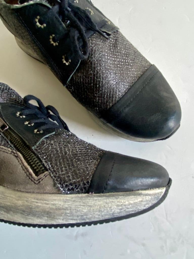 J11 Yellow Cab maat 37 leren sneakers gympen schoenen leer, Zwart, Ophalen of Verzenden, Yellow Cab, Sneakers of Gympen