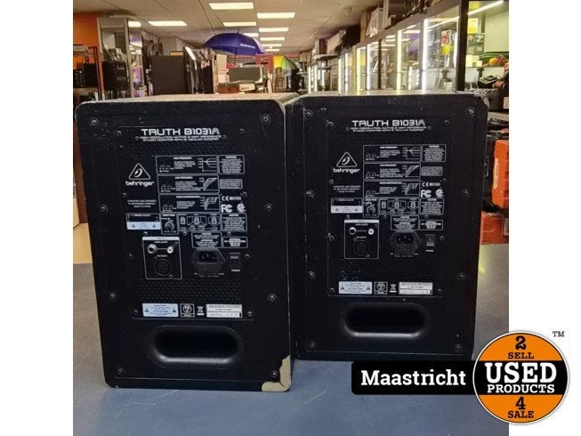 Behringer B 1031A TRUTH actieve studiomonitoren gebruikt, Audio, Tv en Foto, Behringer, Gebruikt, Support@behringer.com, Behringer (Music Tribe)
MusikhausstraÃŸe 1
94060 Pocking
Germany