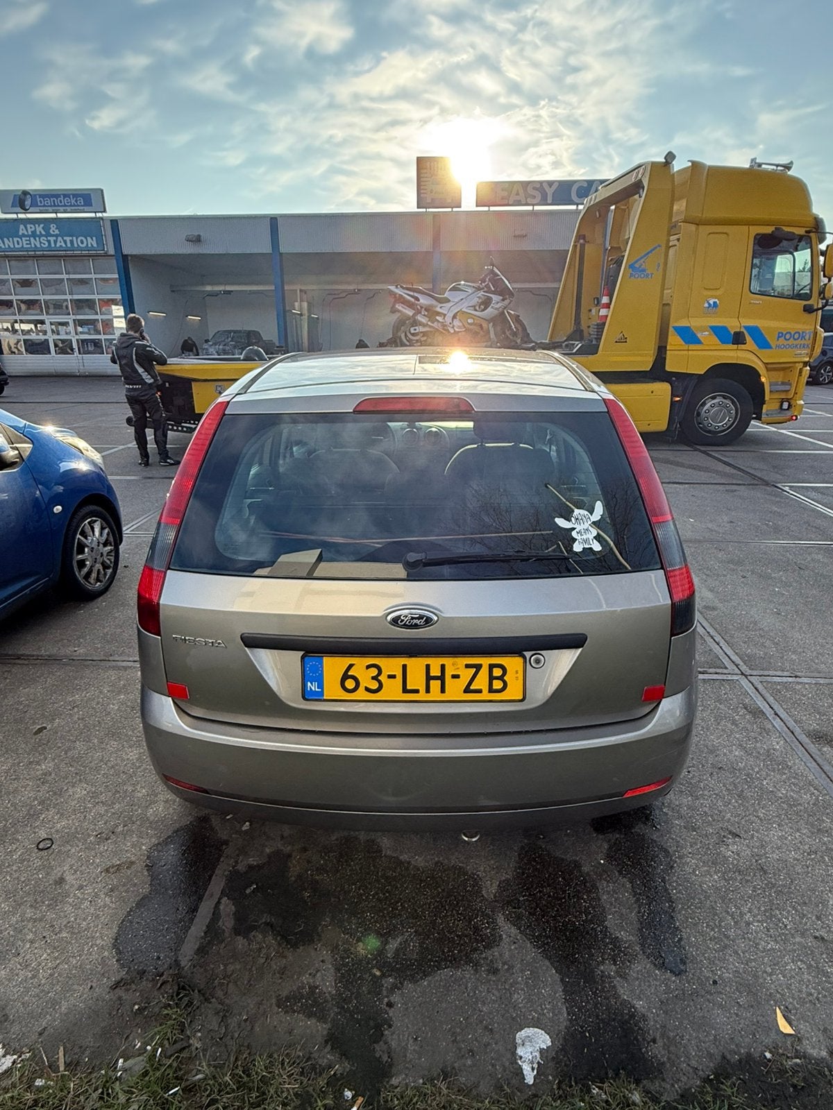 Ford Fiësta 1.4 16V 5DR 2003 Grijs, Voorwielaandrijving, Euro 5, Stof, 40 €/maand