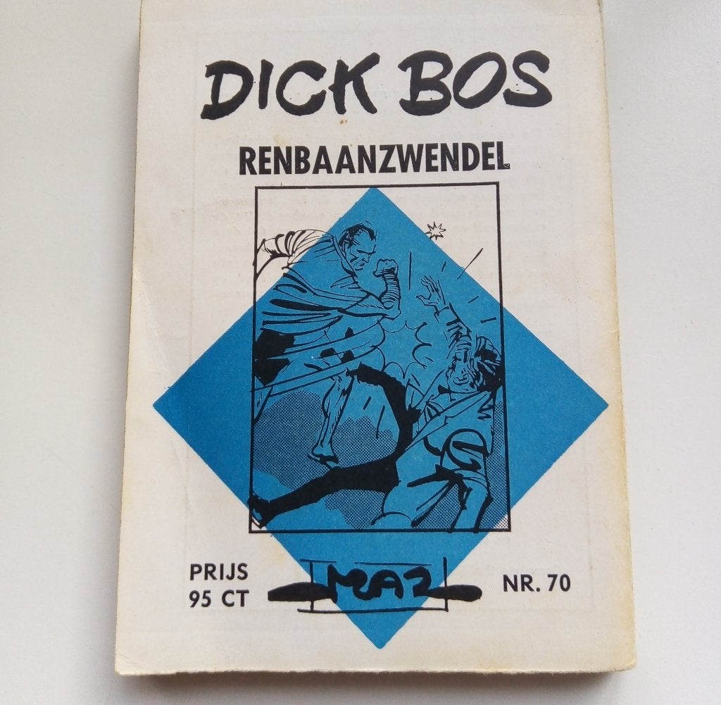 dick bos nr.70 *1967*1ste druk- renbaan zwendel/mazure, Gelezen, Alfred Mazure, Eén stripboek, Ophalen of Verzenden
