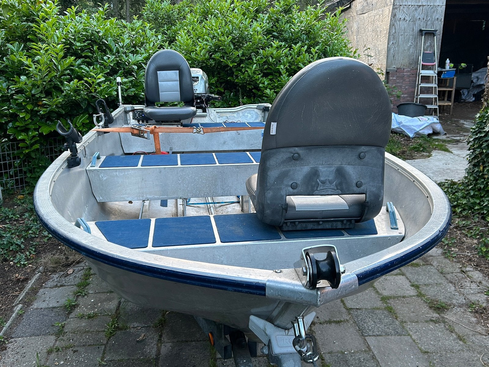 Motor/Roei/Visboot Linder 400 met trailer, Ophalen, Gebruikt, 4 m, Tot 10 pk