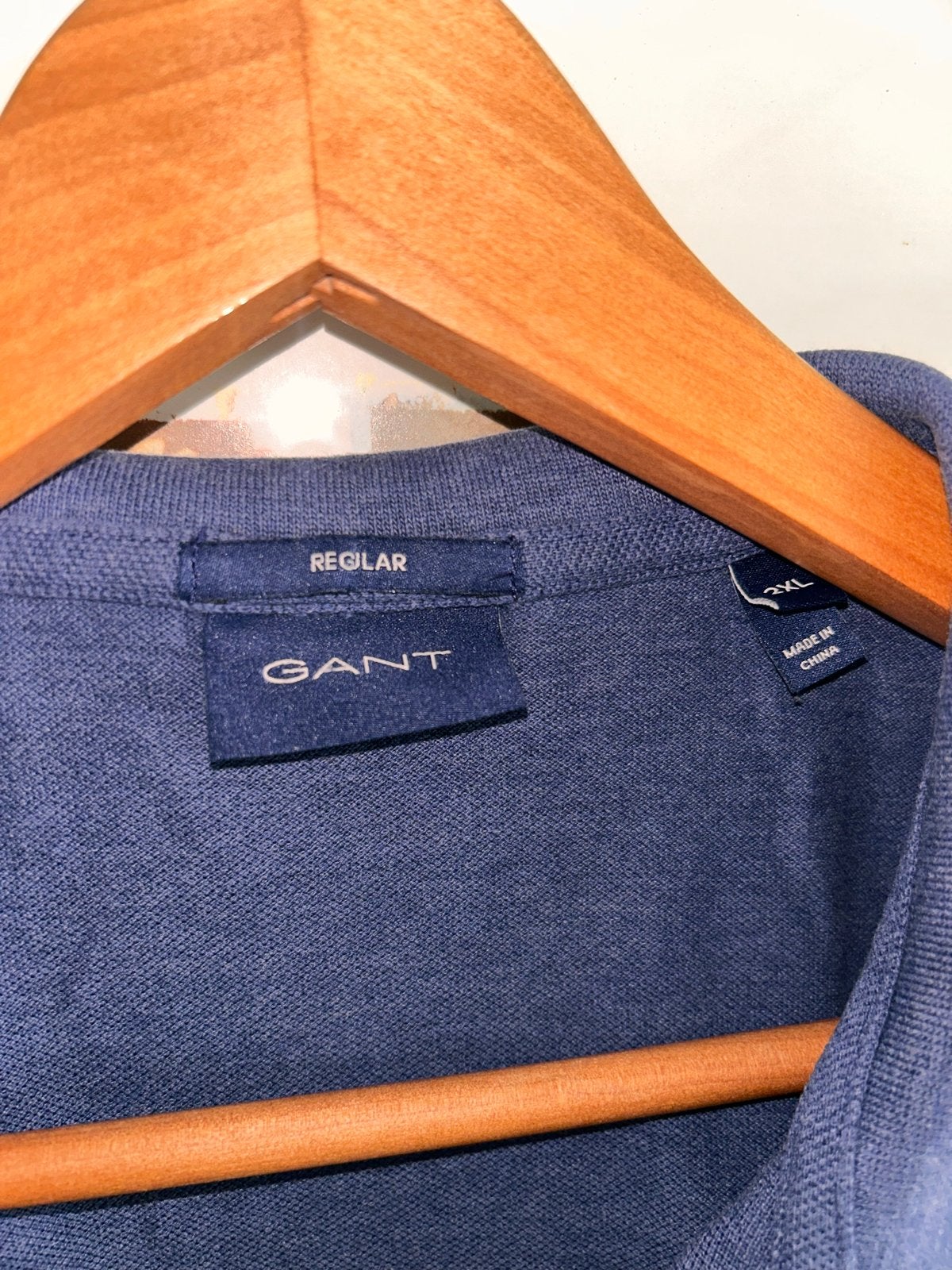 GANT Polo Shirt Heren Maat XXXL Blauw, Ophalen of Verzenden, Zo goed als nieuw, Overige maten, Blauw