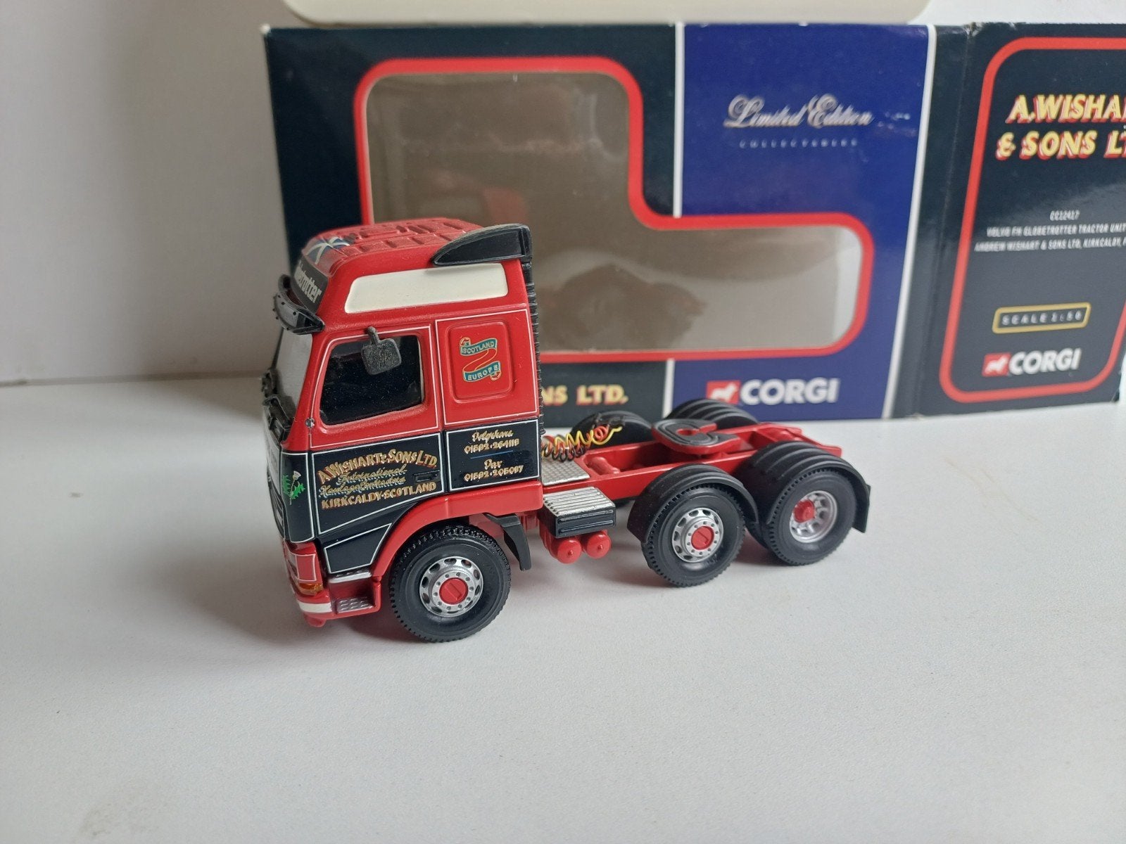 Volvo fh Globetrotter Andrew Wishart Corgi 1:50 truck, Ophalen of Verzenden, Bus of Vrachtwagen, Corgi