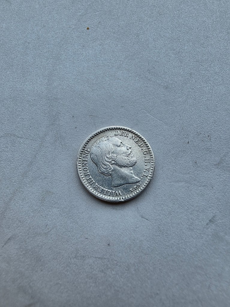10 CENT 1862, Postzegels en Munten, Koning Willem III, Zilver, Ophalen of Verzenden, 10 cent