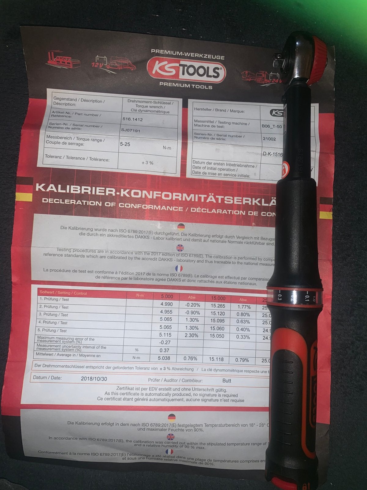 Kstools momentsleutel 5-25 nm, Ophalen of Verzenden, Zo goed als nieuw
