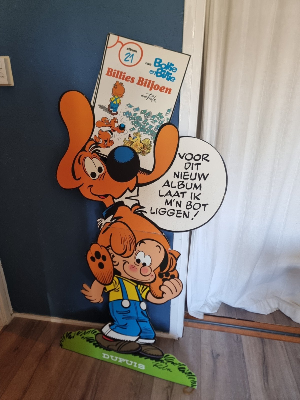 Billie en Bollie reclame bord, Ophalen, Plaatje, Poster of Sticker