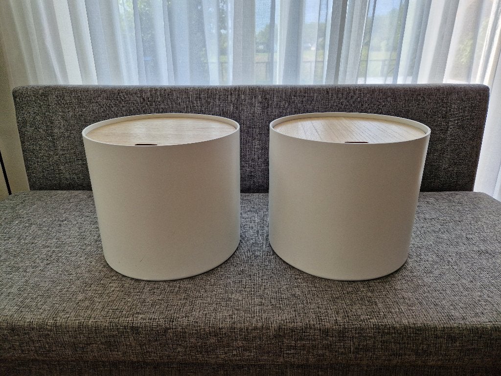 Set bijzettafel - nachtkastje, Ophalen, Minder dan 45 cm, Minder dan 55 cm, Gebruikt