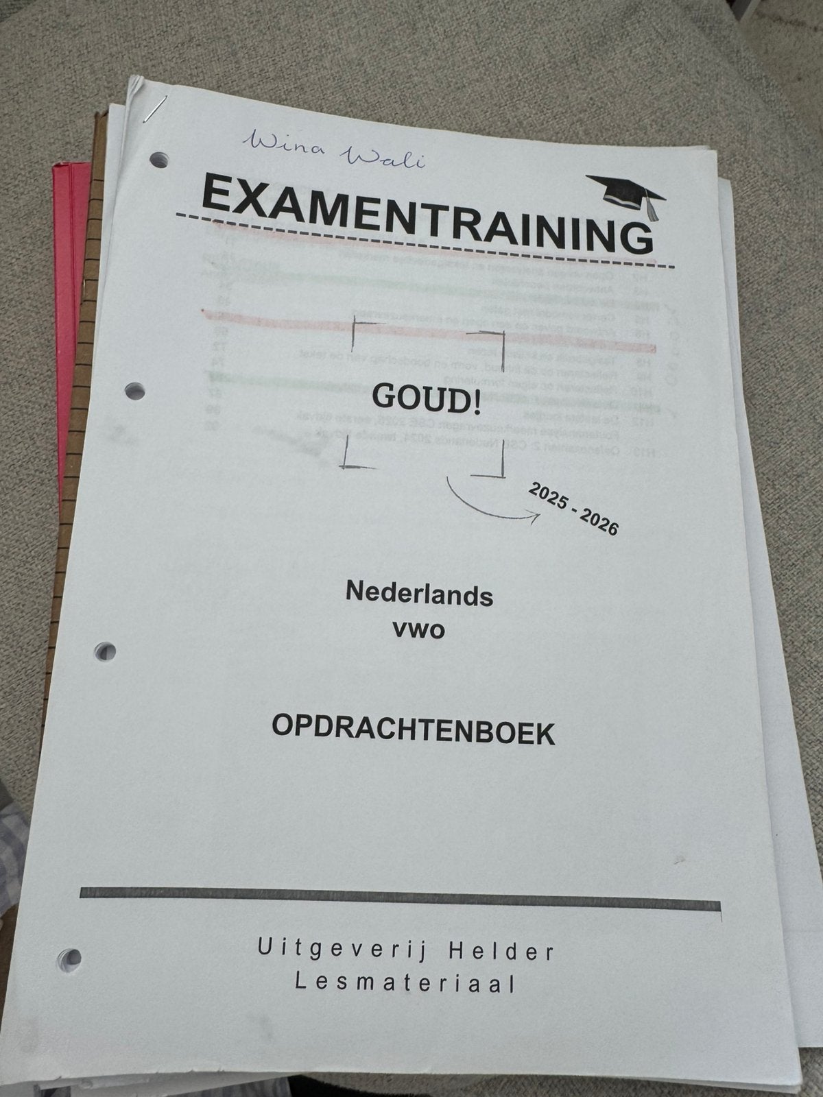Nederlands VWO examenbundel/-trainingen, Ophalen, Zo goed als nieuw