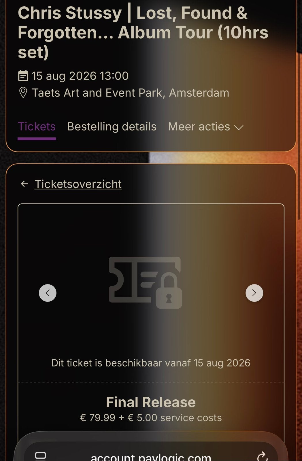 Cheis Stussy - Lost & Found, Tickets en Kaartjes, Concerten | House, Techno en Trance, Eén persoon