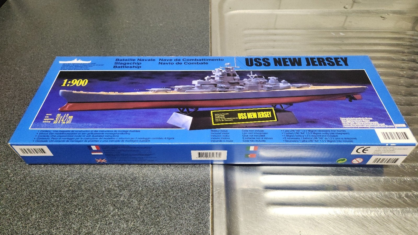 Modelbouwschip USS New Jersey Battleship 1:900, Hobby en Vrije tijd, Modelbouw | Boten en Schepen, Ophalen of Verzenden, Zo goed als nieuw