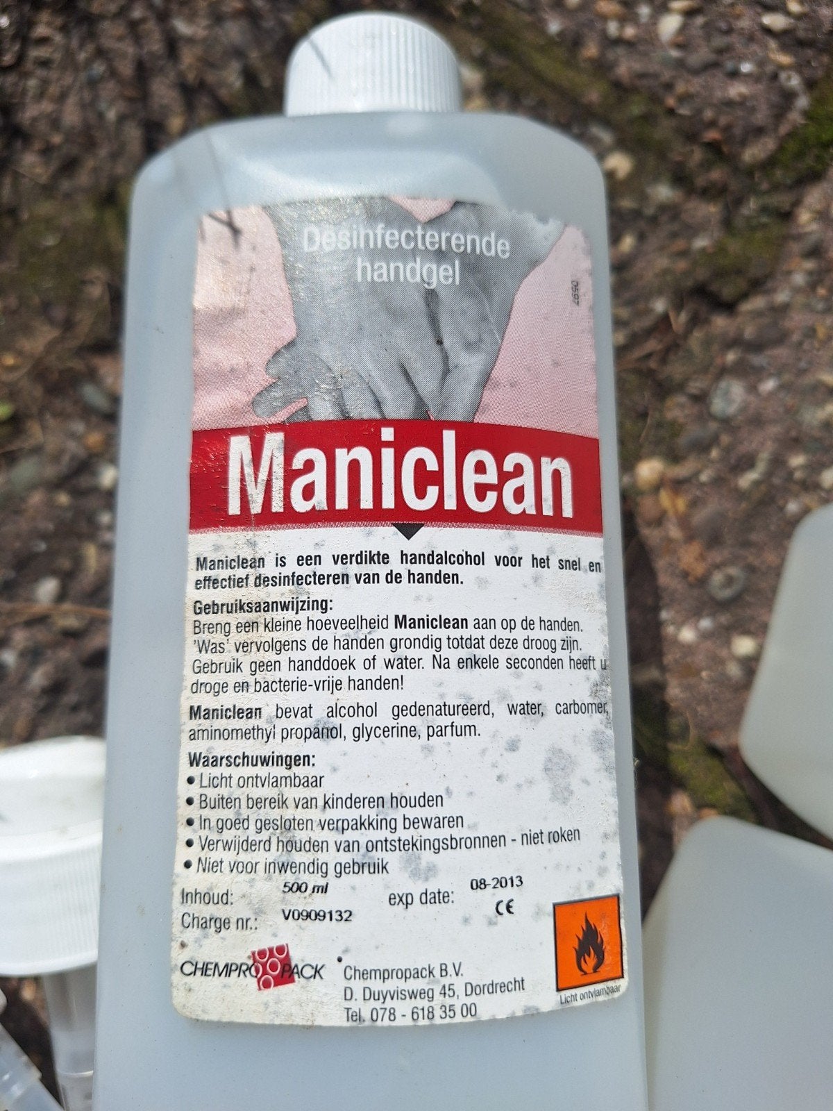 Maniclean desinfecterende handgel, Ophalen