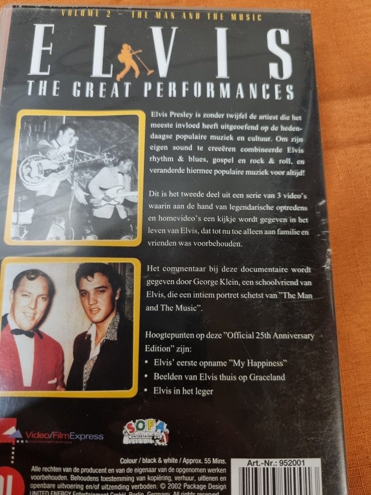 videoband elvis the great performances, Cd's en Dvd's, VHS | Film, Ophalen of Verzenden