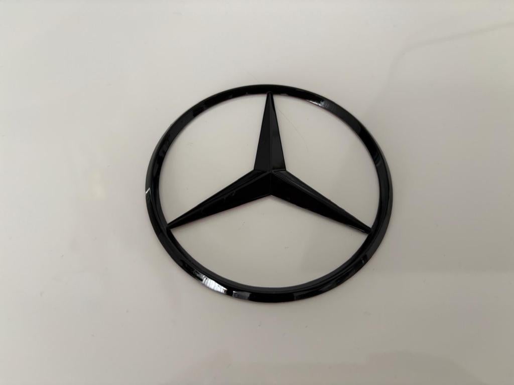 Mercedes-Benz Logo  achterklep logo Zwart - Ster Emblem, Auto diversen, Tuning en Styling, Ophalen of Verzenden