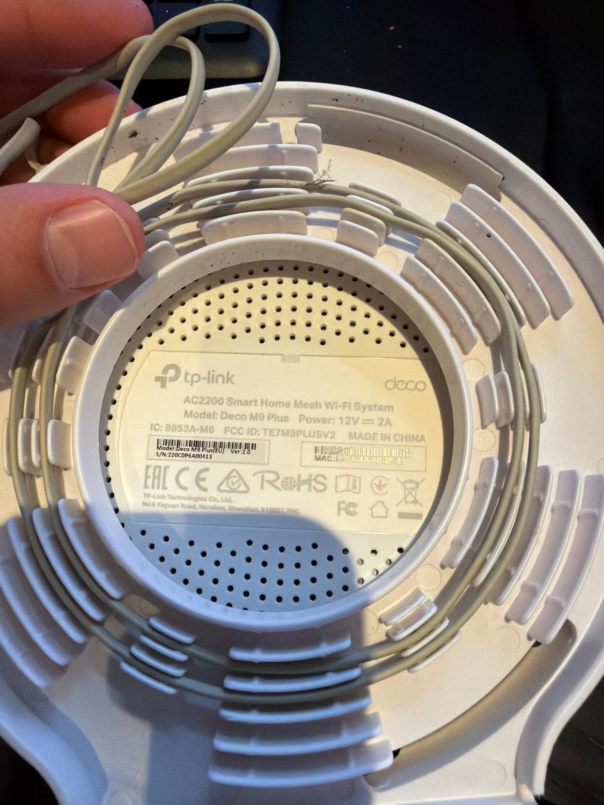 TP-Link Deco M9 Plus Mesh WiFi Systeem incl. wandhouder, Computers en Software, Routers en Modems, Ophalen of Verzenden, Zo goed als nieuw