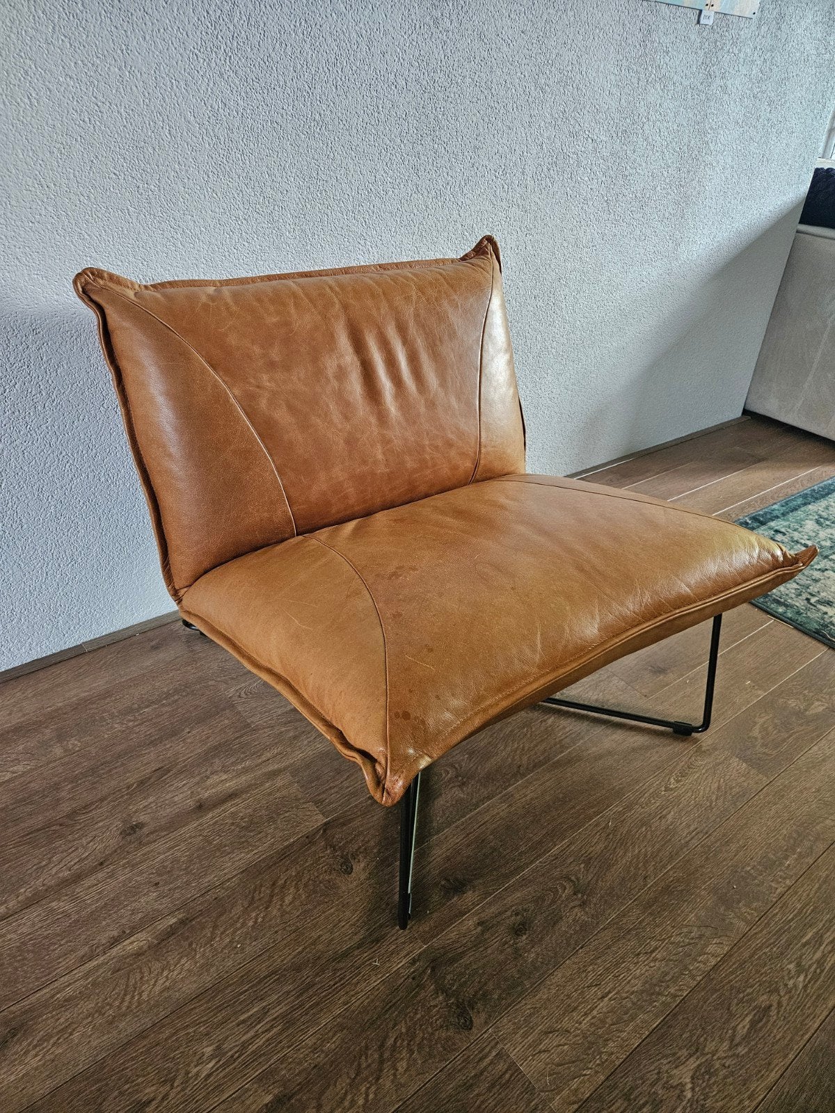 Lederen lounge chair, Ophalen, Gebruikt, Eenpersoons, Minder dan 150 cm