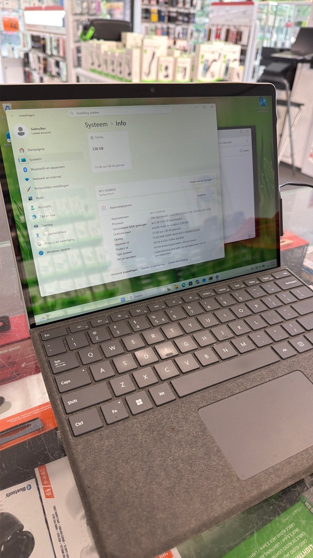 Microsoft Surface Pro 8 i5 16gb/256gb, Ophalen, 2 tot 3 Ghz, 13 inch, Zo goed als nieuw