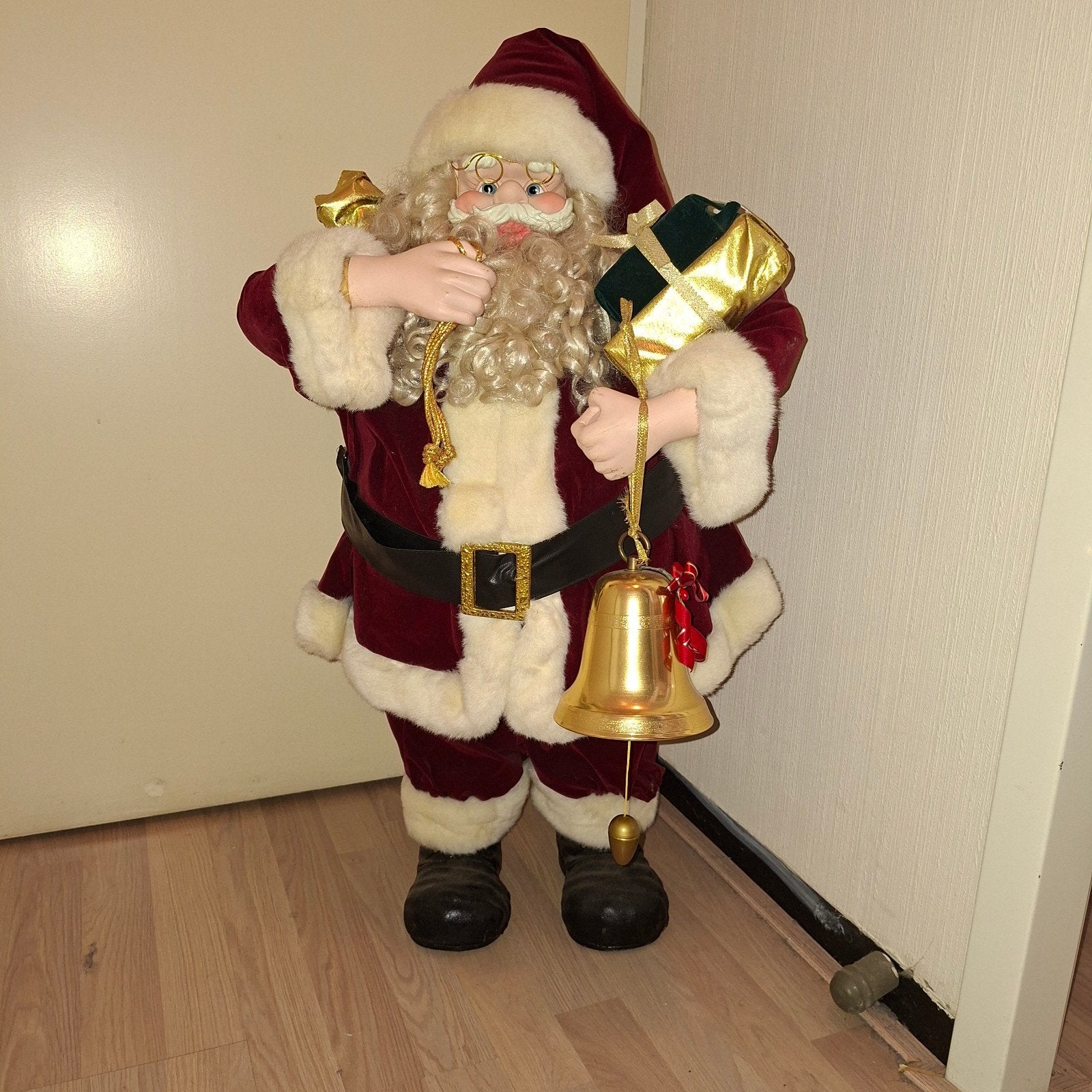 Vintage Kerstman Pop Motrix (1992) – 80 cm – Met Muziek!, Ophalen, Gebruikt, Pop
