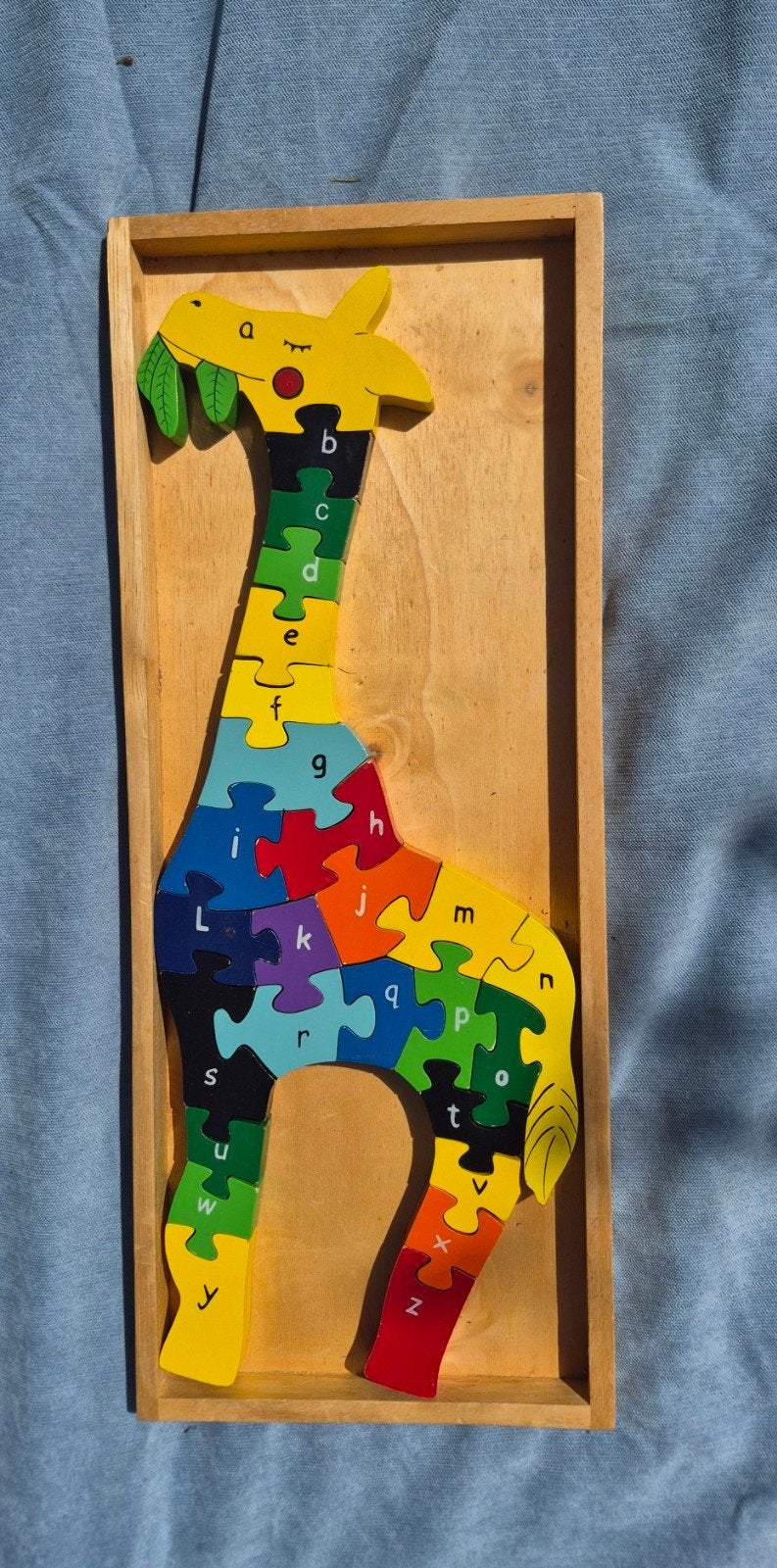 Giraffe ABC puzzel, Ophalen, Zo goed als nieuw