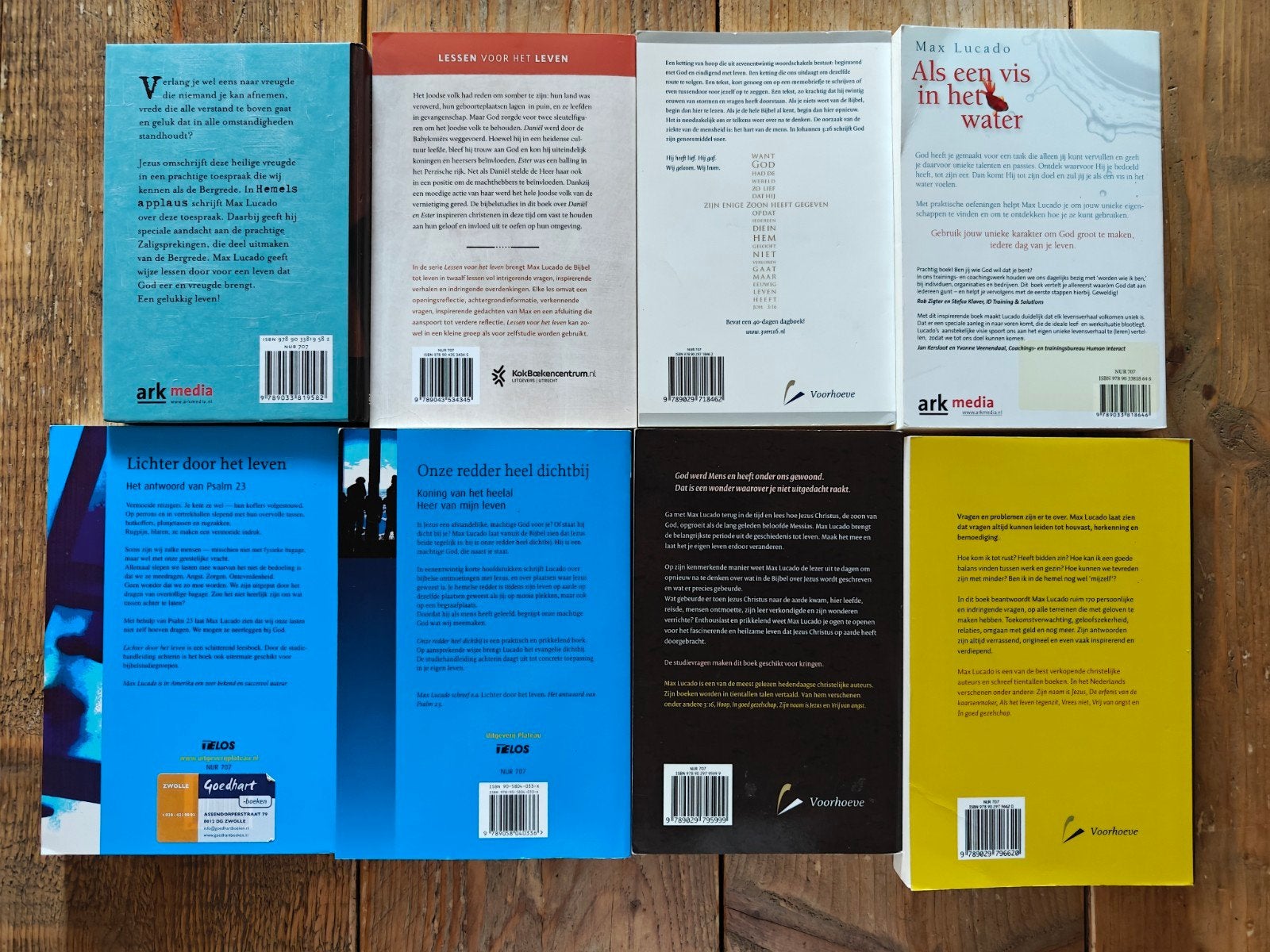 8 Boeken van Max Lucado., Ophalen of Verzenden, Zo goed als nieuw