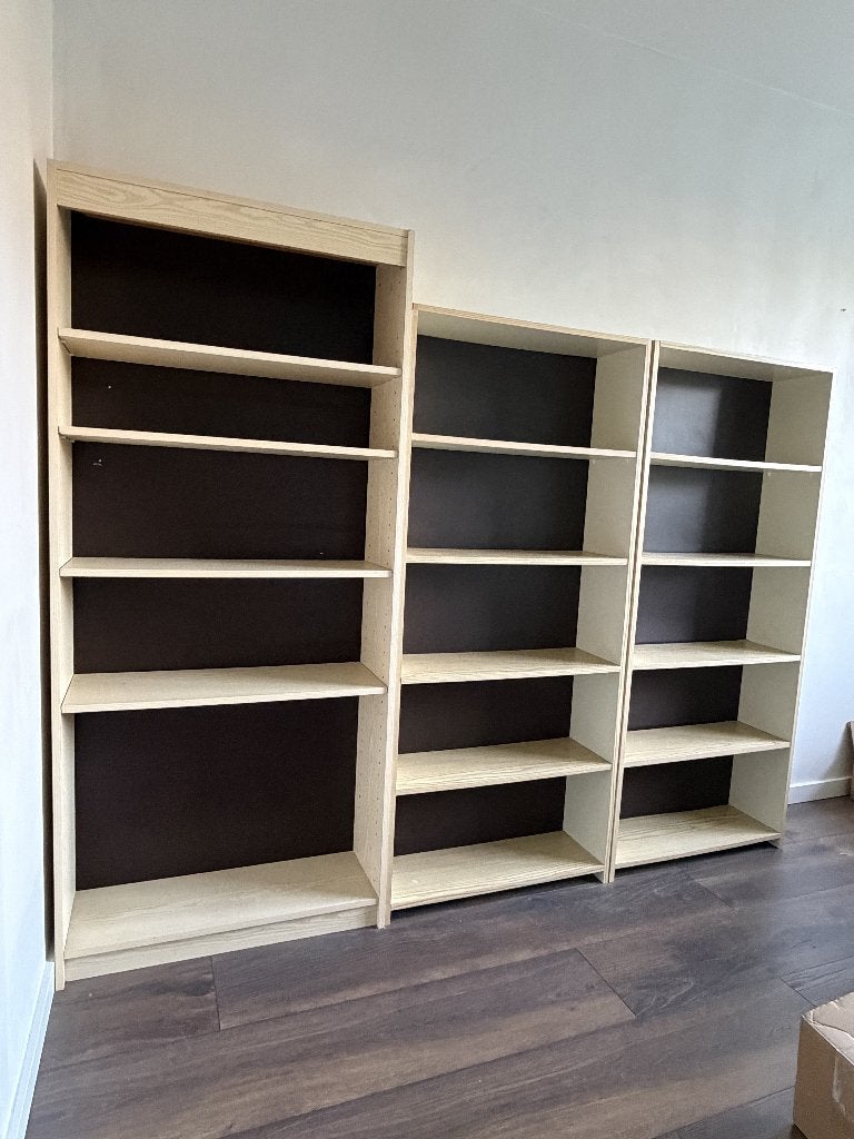 3 x open boekenkasten / wandkasten, Ophalen, Met plank(en), Gebruikt, 50 tot 100 cm
