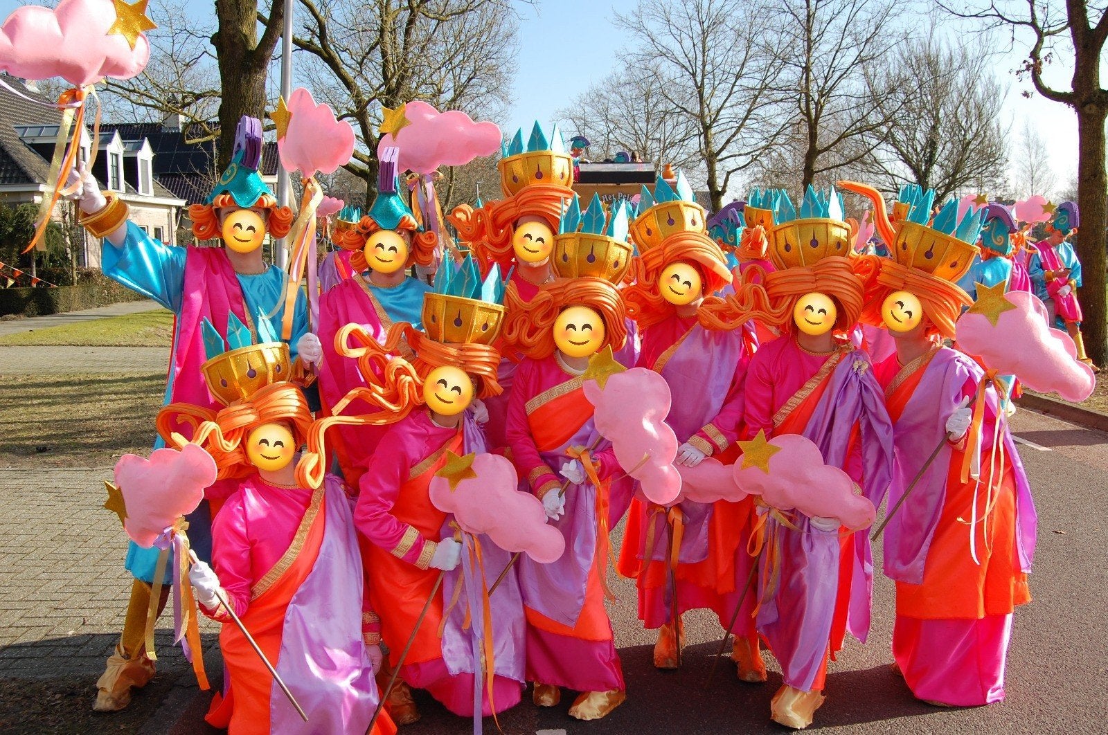 Hemelse loopgroep kleding en hoeden - Eigen ontwerp, Kleding | Dames, Carnavalskleding en Feestkleding, Carnaval, Maat 46/48 (XL) of groter