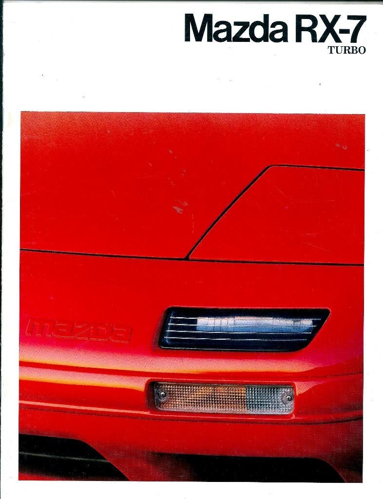 Brochure Mazda RX-7 Turbo 1990, Ophalen of Verzenden, Gelezen, Mazda