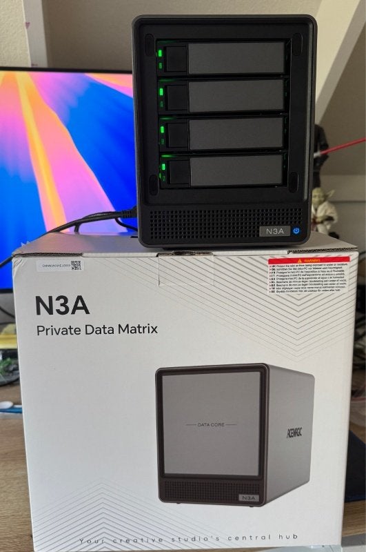 Nieuwe AceMagic N3A NAS barebone met 32GB RAM + 512GB OS SSD, Computers en Software, NAS, Ophalen, Zo goed als nieuw