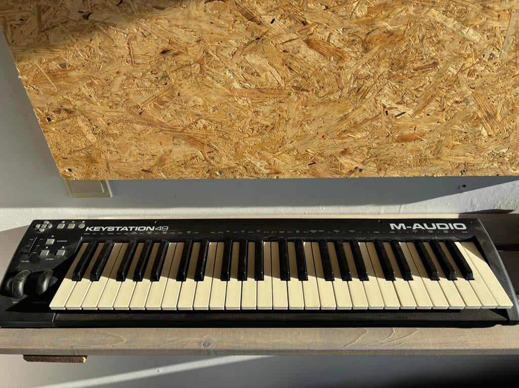 M audio keyboard op usb, Gebruikt, Midi-aansluiting, Ophalen, 49 toetsen