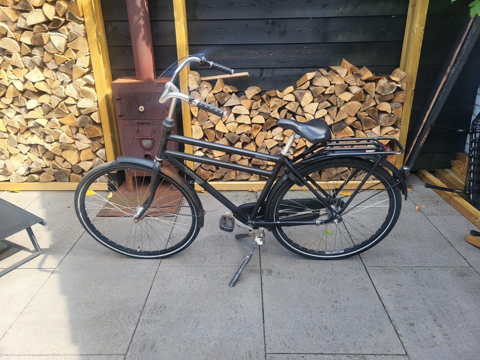 Opknapper stationsfiets met stevig frame en goed zadel, Fietsen en Brommers, Fietsen | Dames | Damesfietsen, Ophalen, Gebruikt