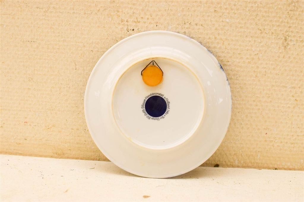 Delft Blauw porseleinen wandbord prent paard met koets 48921, Ophalen of Verzenden, Gebruikt