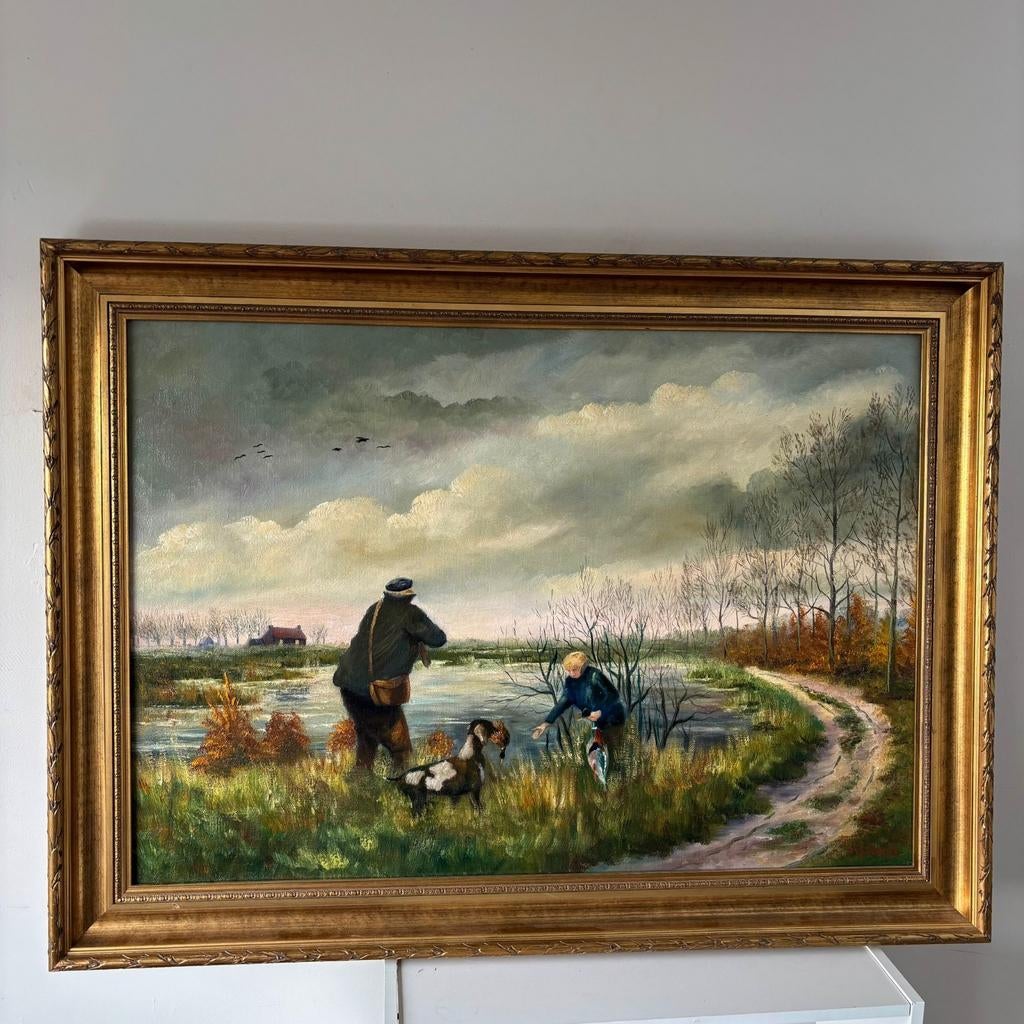 Klassiek Landschap Schilderij Alleen Ophalen, Ophalen