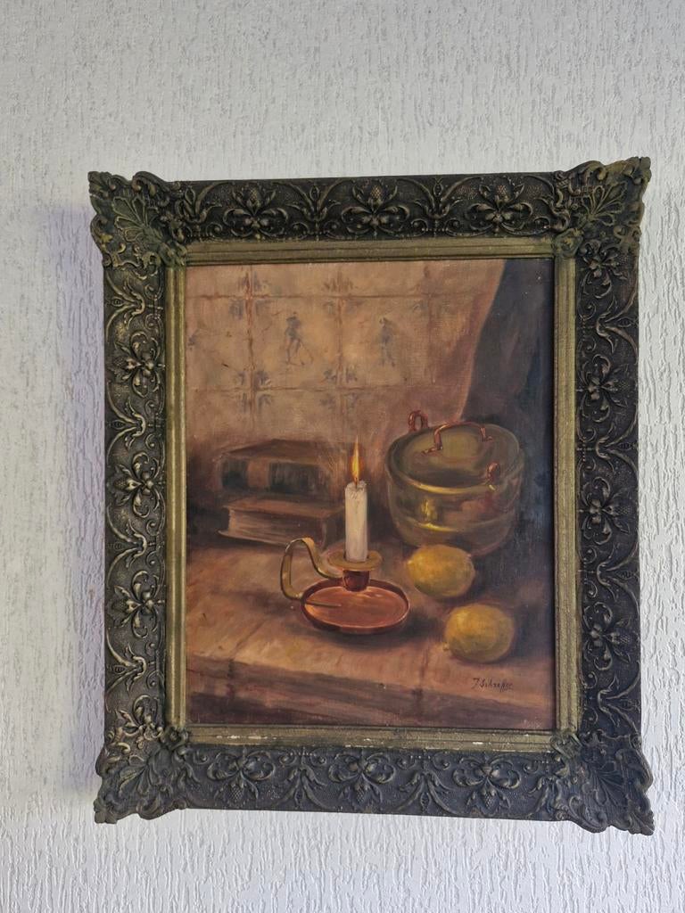 Vintage schilderij, Ophalen of Verzenden