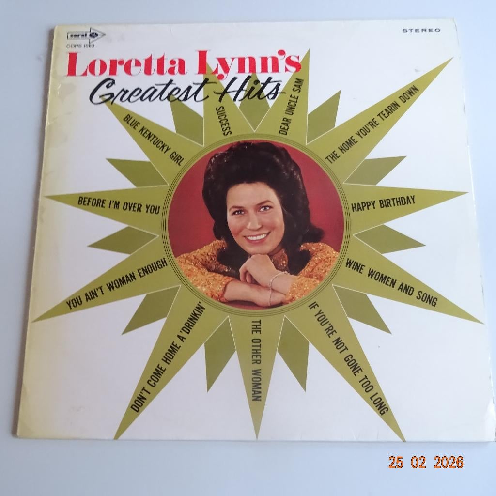 Loretta Lynn - Loretta Lynn's Greatest Hits, Verzenden, Gebruikt, 12 inch