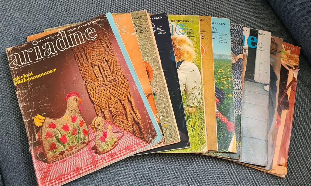 Ariadne maandblad voor handwerken jaargang 1972, Hobby en Vrije tijd, Breien en Haken, Ophalen of Verzenden, Gebruikt, Breien of Haken