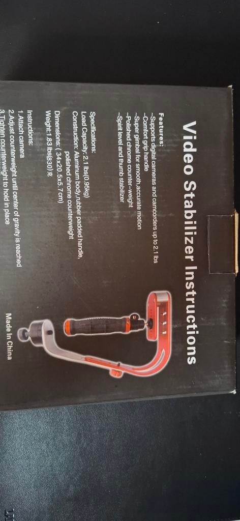 Video stabilizer, Ophalen of Verzenden, Nieuw, Minder dan 150 cm, Overige typen