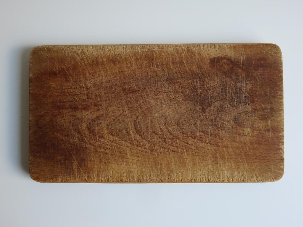 Houten rechthoekige langwerpige snijplank broodplank, Ophalen of Verzenden, Gebruikt