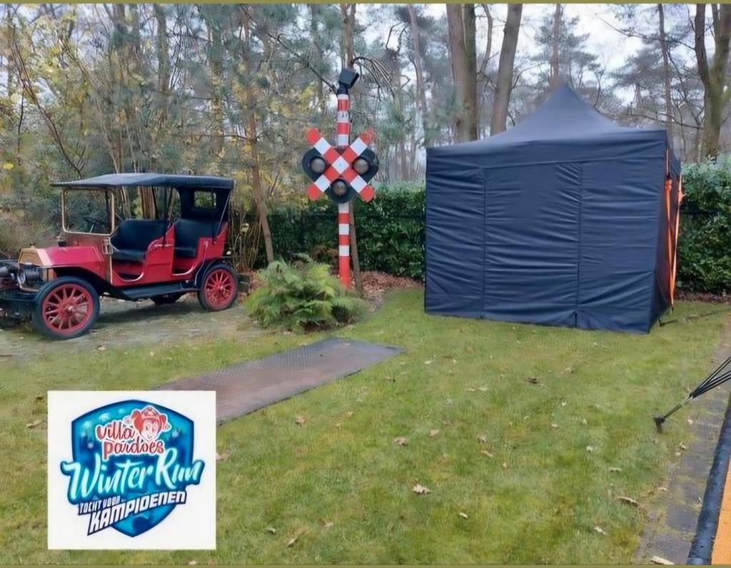 TENT 3X3MTR INCLUSIEF OP/AFBOUW EN ZIJWANDEN € 40,=, Tuin en Terras, Ophalen of Verzenden