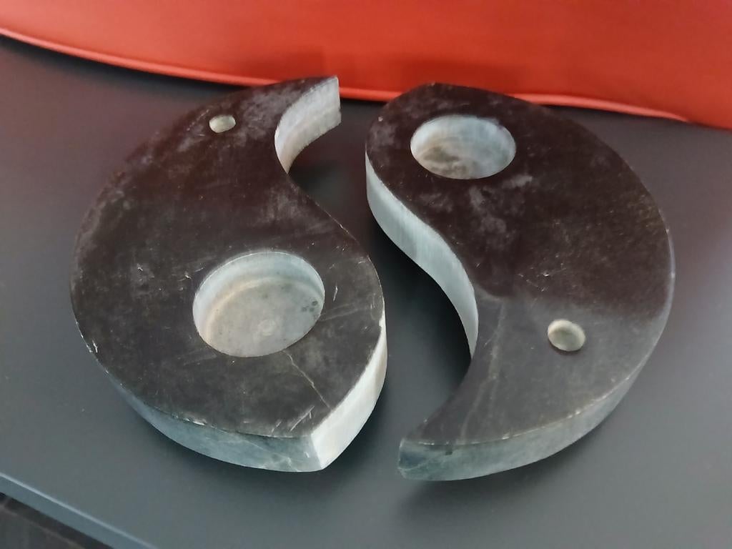 2 waxine lampjes ying en yang, Ophalen of Verzenden, Zo goed als nieuw