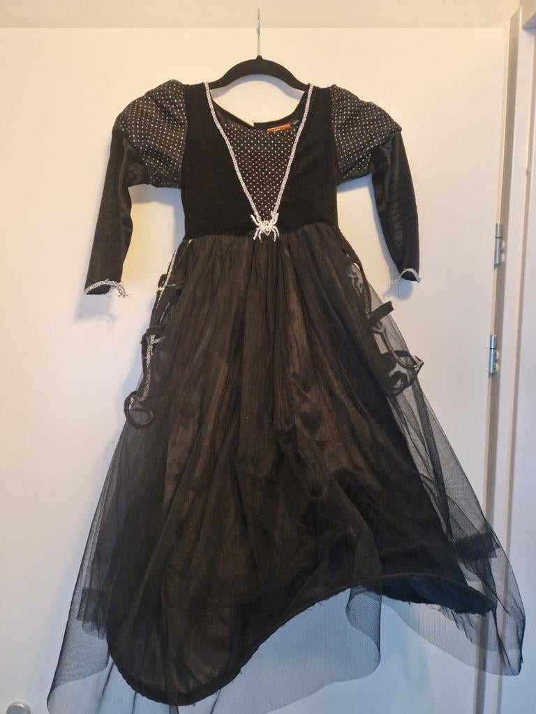 Heksenjurk met puntmuts - Carnaval, Ophalen of Verzenden, Zo goed als nieuw, 104 of kleiner, Meisje