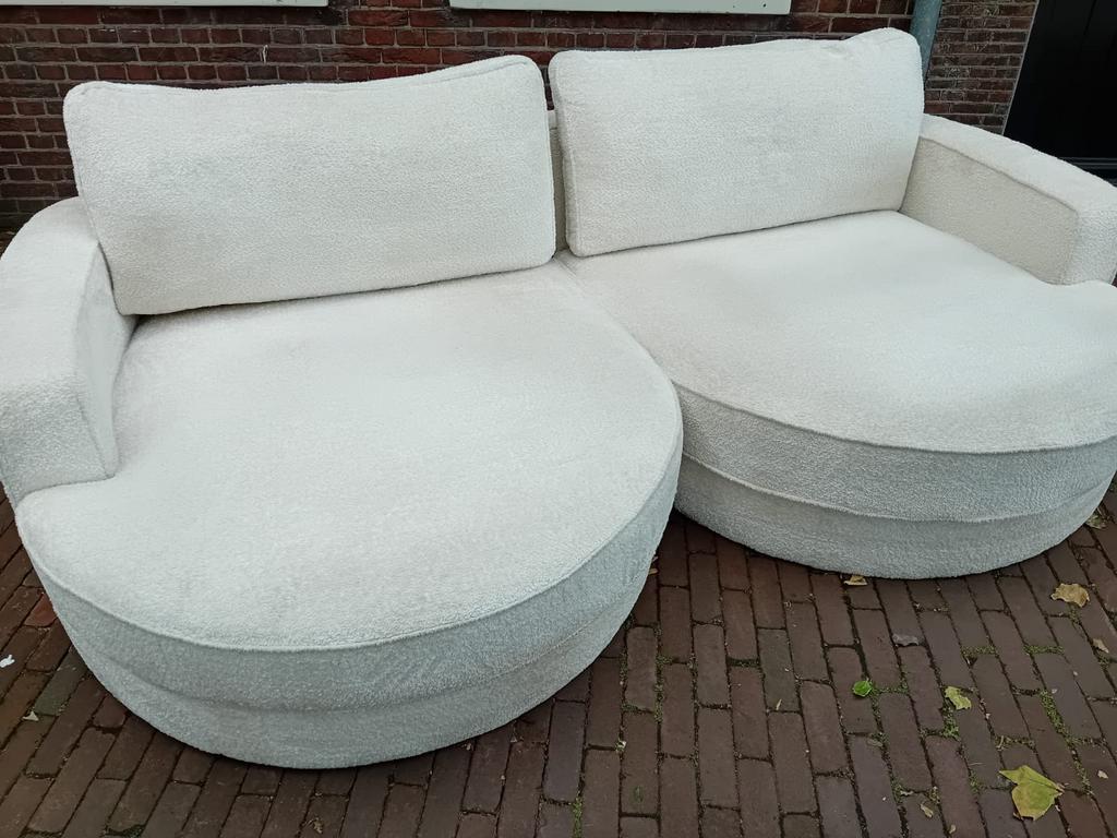 Dubbelman design stof bouclé, Ophalen, 250 tot 300 cm, 125 tot 150 cm, Tweepersoons