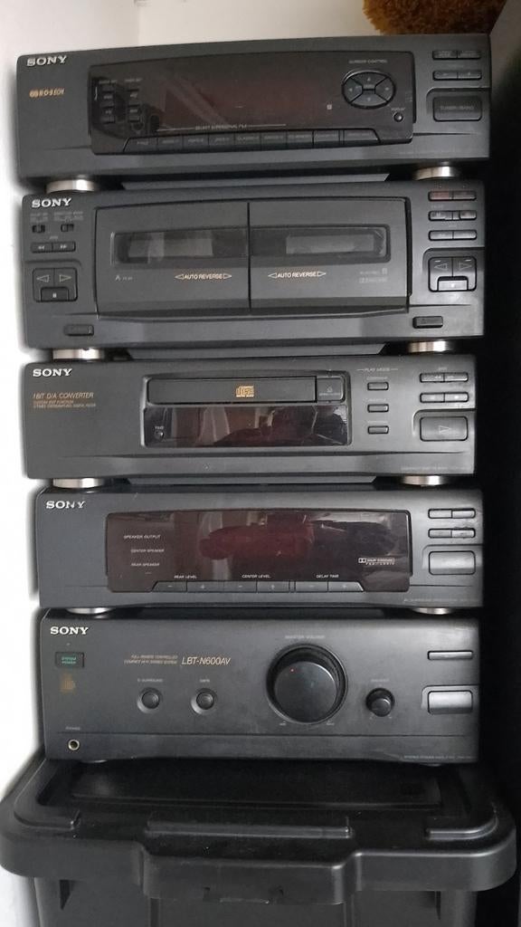 Digitale Sony Stereo Toren jaren 90 - Complete Set, Audio, Tv en Foto, Stereo-sets, Gebruikt, Tuner of Radio, Sony, Losse componenten